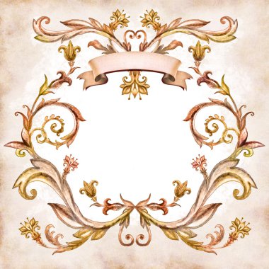 Vintage yaşlı çiçek desenli