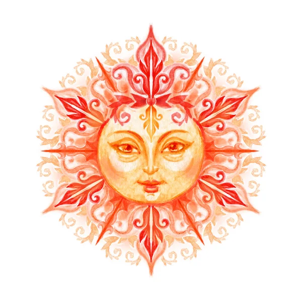 Dekoratif güneşle surat