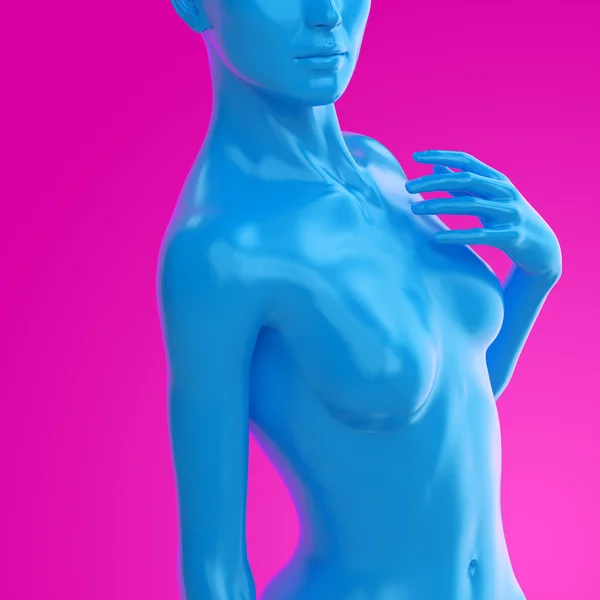 3d 女模特儿 — 图库照片