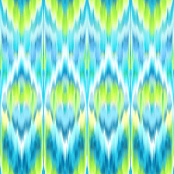 Multicolor intricate ikat ethnic seamless pattern — Stock Photo, Image