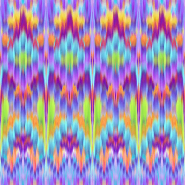 Multicolor intricate ikat ethnic seamless pattern — Stock Photo, Image