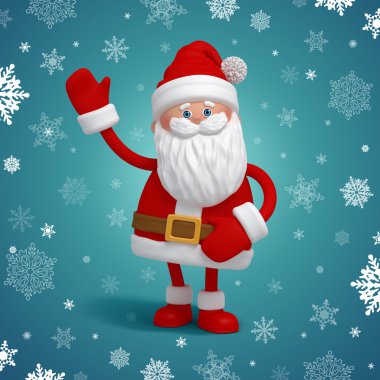 3D Noel Baba duran