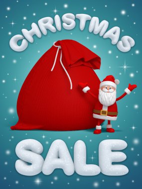 Noel Baba ile alışveriş poster