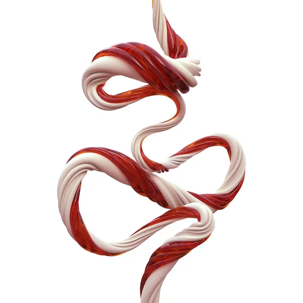 Christmas candy cane lines — Stock Photo, Image