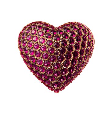 ruby gems, kristal, mücevher altın kalp simgesi