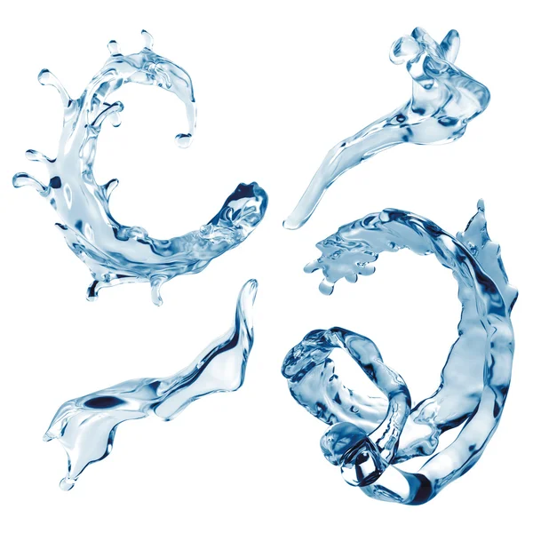 Creative water splash set — Stock Photo, Image