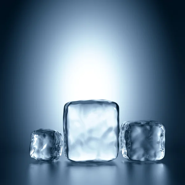 Cubi di ghiaccio assortiti — Foto Stock