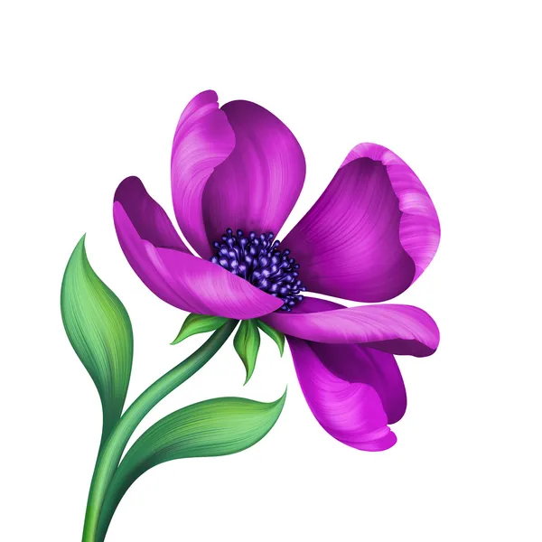 抽象紫色的小花 — 图库照片