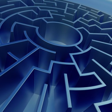 Mavi labirent arka plan