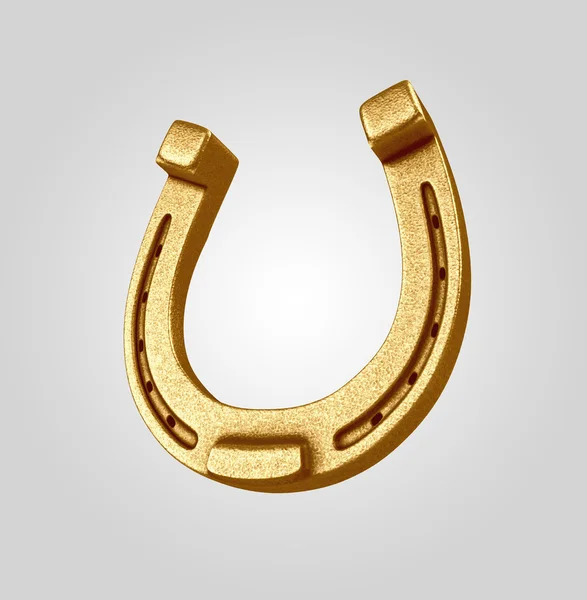 Gold horseshoe — Stock Photo, Image