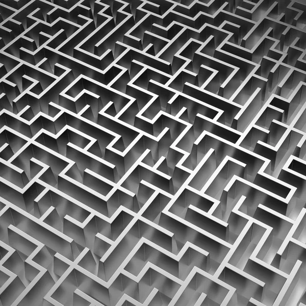 Fundo labirinto 3D — Fotografia de Stock