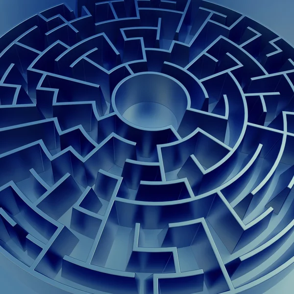 Blue maze background — Stock Photo, Image