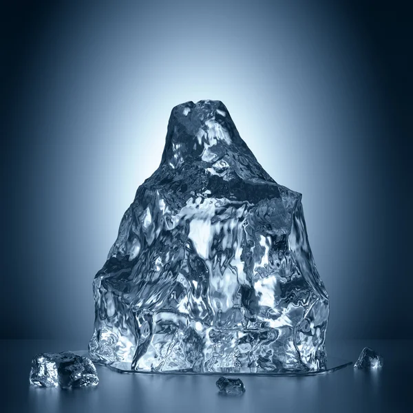 Hielo de fusión 3d — Foto de Stock