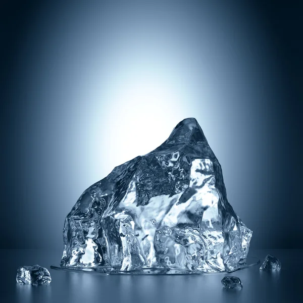 3D eriyen buz — Stok fotoğraf