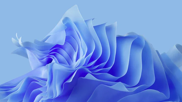 Render Abstract Blue Background Folds Layers Fashion Wallpaper — Stock Photo, Image