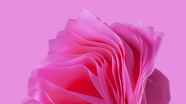 Render Abstract Pink Layered Background Rose Petals Macro Fashion Wallpaper — Stock Photo, Image