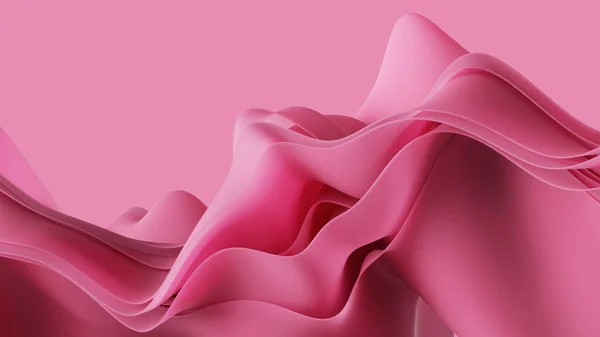 3Dレンダリング ピンクの紙の層で抽象的な背景 ファッション壁紙 — ストック写真