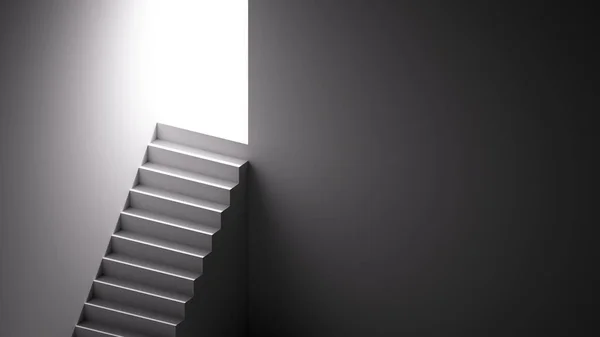 Rendu Fond Abstrait Avec Marches Escalier Concept Architectural Minimal — Photo