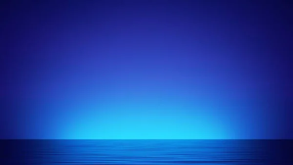 Візуалізація Абстрактний Синій Фон Водного Горизонту — стокове фото