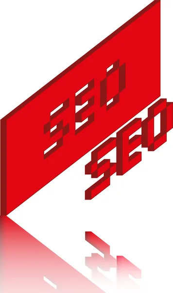 Seo rouge — Image vectorielle