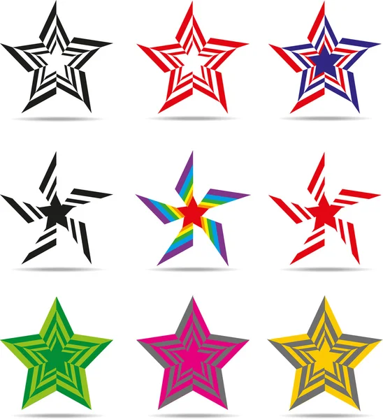 Signs stars — Stock Vector