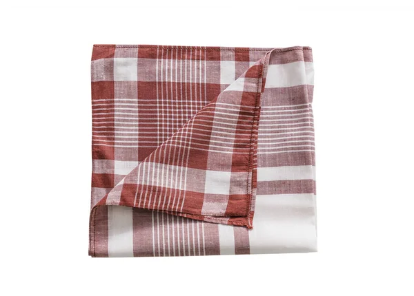 Beyaz arka planda izole edilmiş erkekler için klasik soyulmuş pamuk mendil.