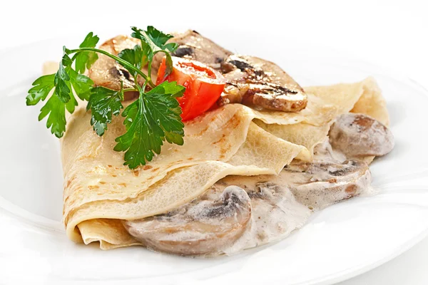 Savoury Pancake — Stock Photo, Image