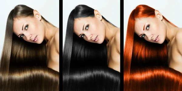 güzel bir genç kadının kolaj