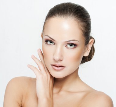 Güzel bir kadının portresi.