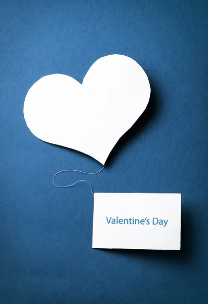 Két Valentin papír szív — Stock Fotó