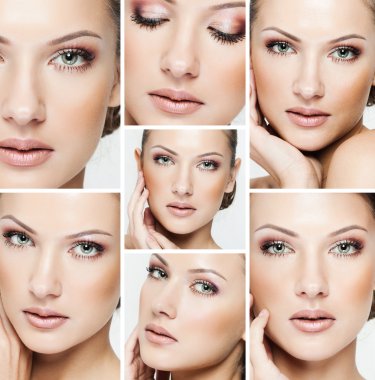 portre portre ile şık uzun güzel bir genç kadının soydan