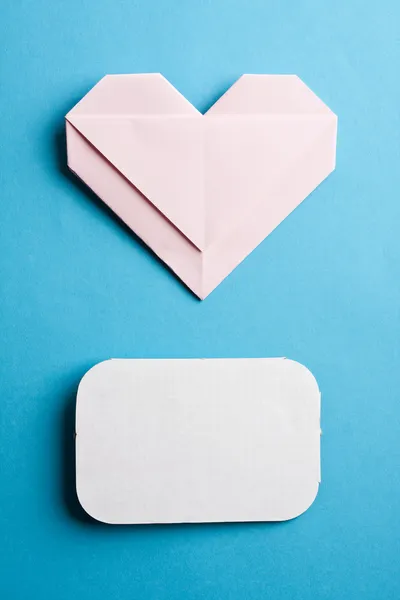 Corazones de papel de San Valentín — Foto de Stock