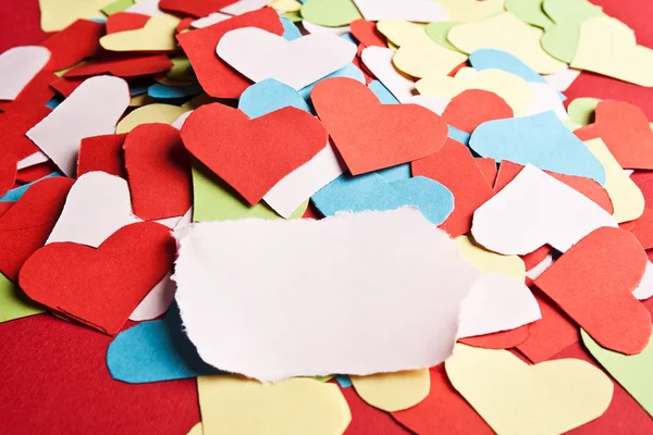 Valentinsherzen aus Papier — Stockfoto