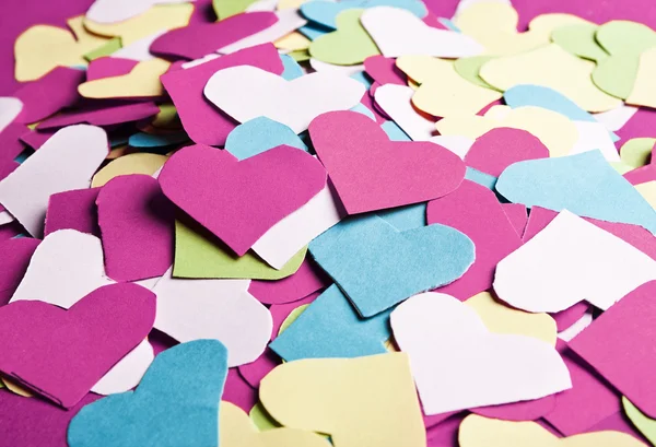 Coeurs de papier de Saint-Valentin — Photo