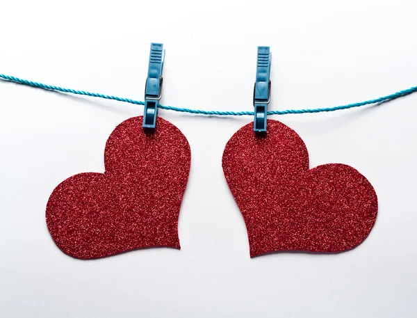 Hearts-Valentine's papieru — Zdjęcie stockowe