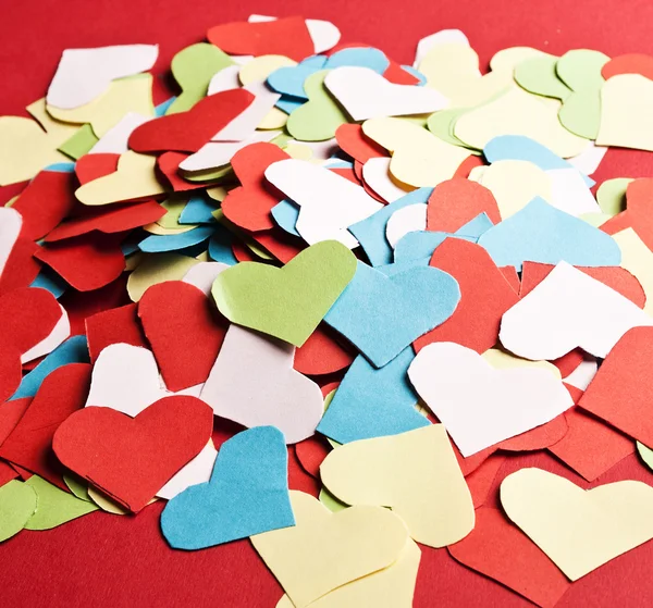 Coeurs de papier de Saint-Valentin — Photo