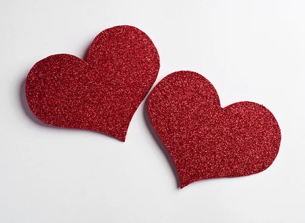 Valentine's paper hearts Stock Photo