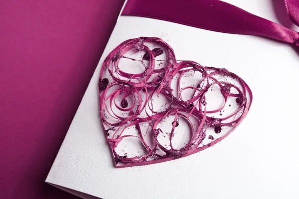 Valentine's paper heart — Stock Photo, Image