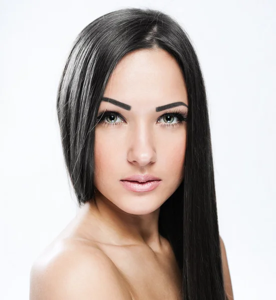 Beautiful Woman with Healthy Long Hair — Stock Photo, Image