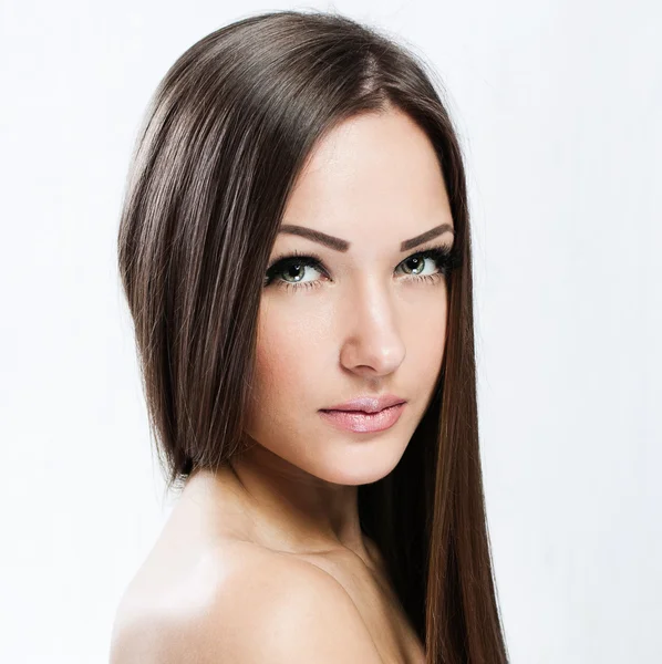 Beautiful Woman with Healthy Long Hair — Stock Photo, Image