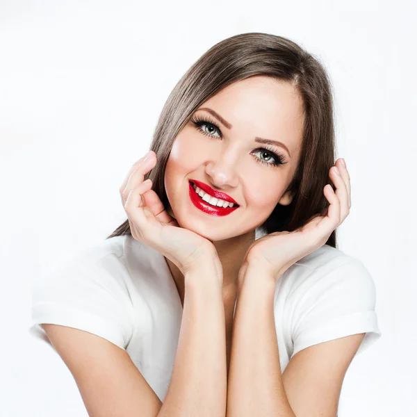 Retrato de dama sonriente —  Fotos de Stock