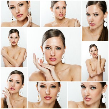 moda saç modeli kolaj