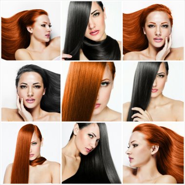 moda saç modeli kolaj