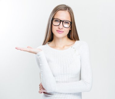 metin alanı olan bir iş kadını