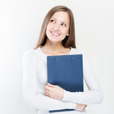 iş kadını gülümseyen