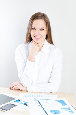 güzel bir iş kadını