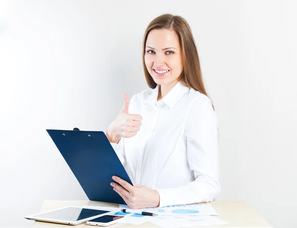 Mujer de negocios bonita — Foto de Stock