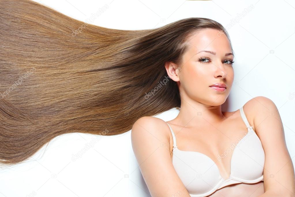 Woman with Healthy Long Hair