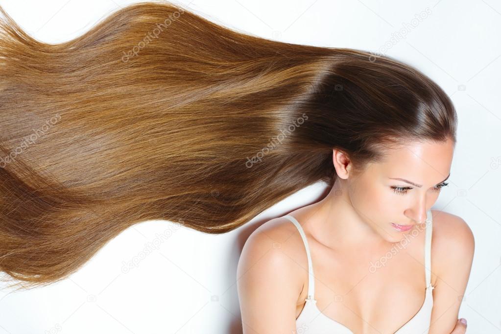 Woman with Healthy Long Hair