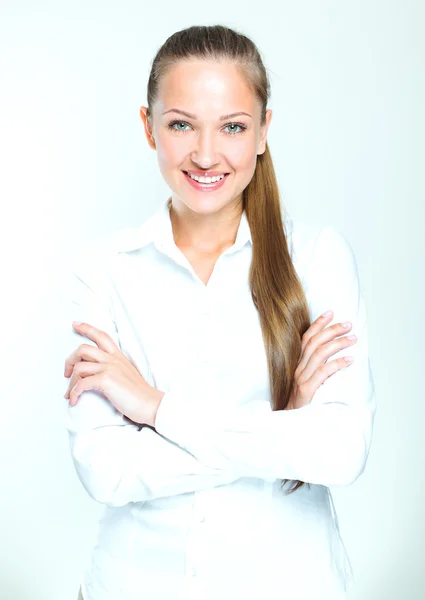 Smiling and successful business woman — Stock Photo, Image